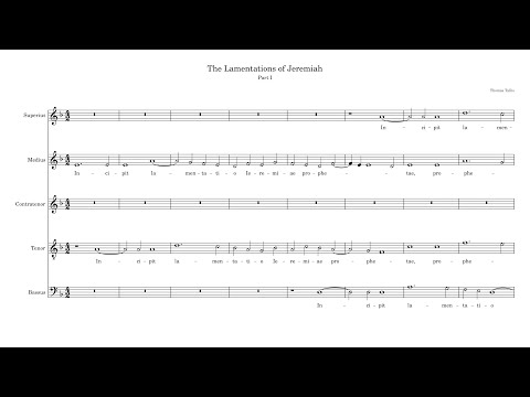 Lamentations of Jeremiah - Thomas Tallis