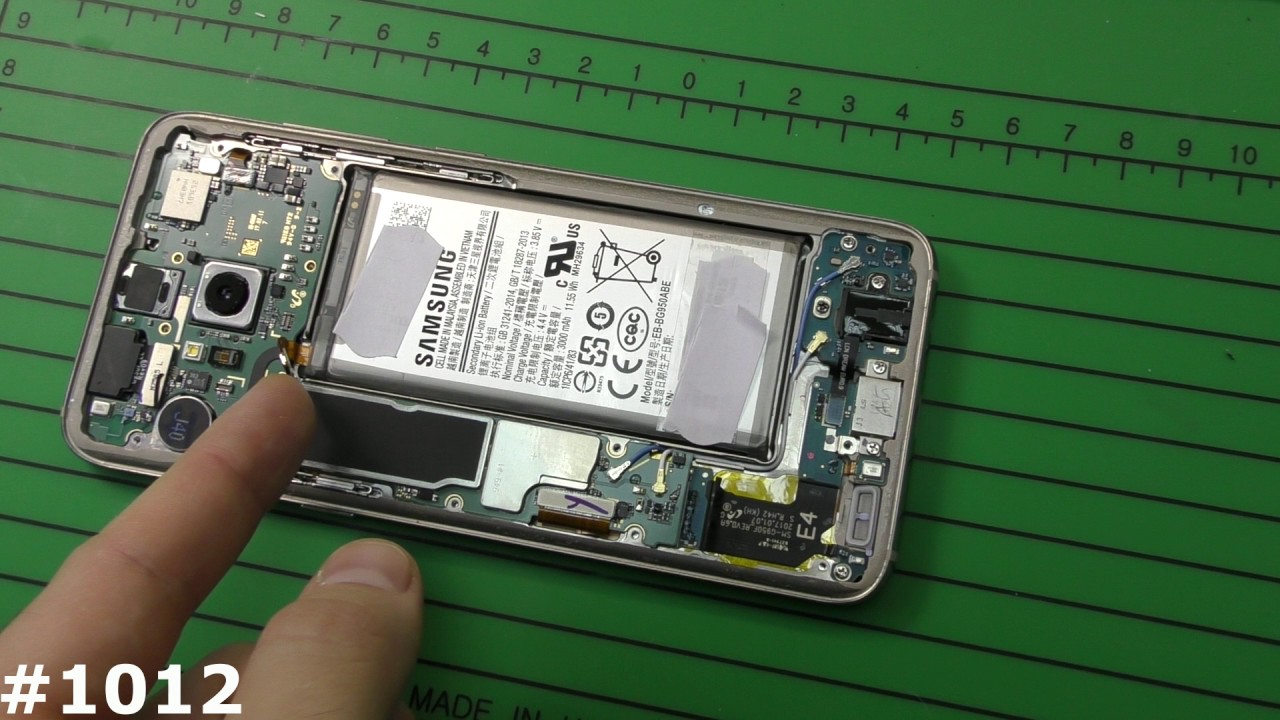 Полная разборка, замена дисплейного модуля, АКБ Samsung S8 G950