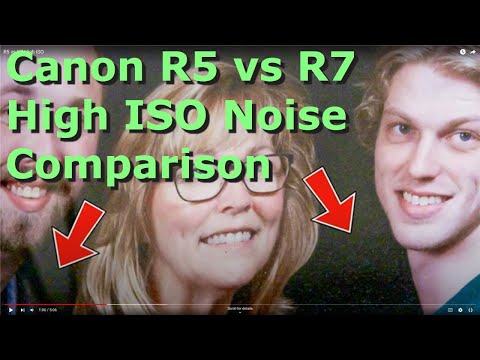 Canon R5 vs R7 High ISO Noise Comparison