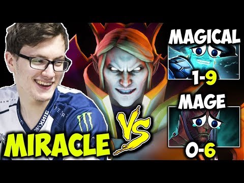 Miracle Invoker Vs NaVi MagicaL & MagE | 1 M-God Destroying 2 M-God Dota 2