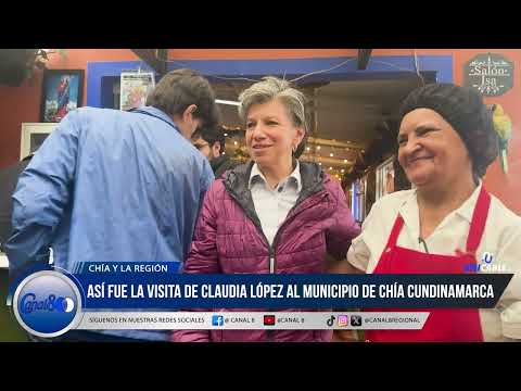 Así fue la visita de Claudia López a Chía: