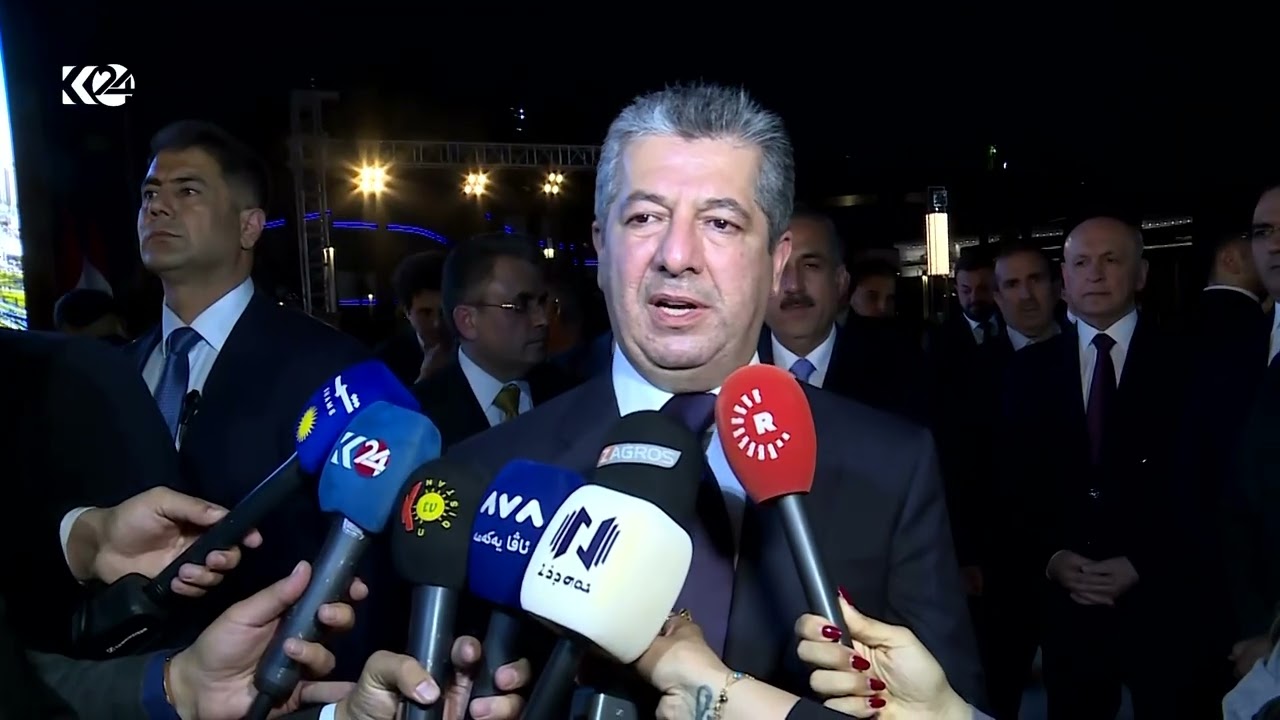 ڤیدیۆ | کۆنفرانسی رۆژنامەوانی سەرۆکوەزیران مەسرور بارزانی دوای کردنەوەی پارکی باخچە هەڵواسراوەکانی بابل