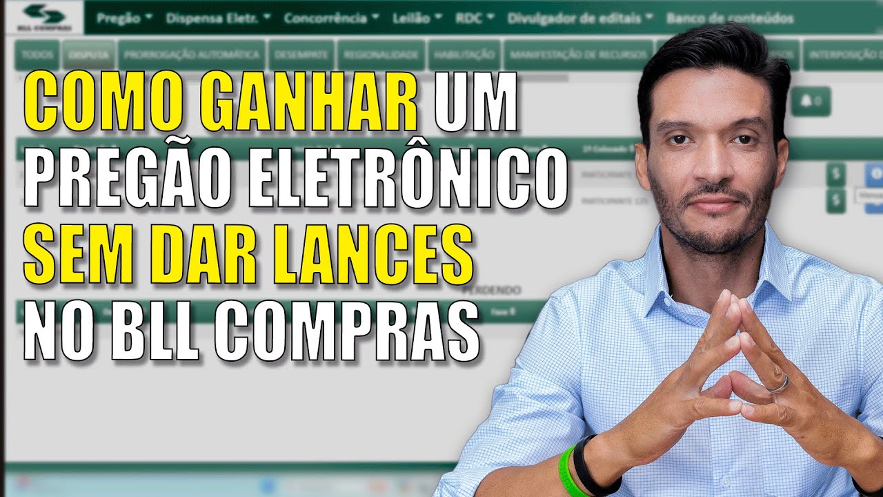 COMO GANHAR UMA LICITAÇÃO SEM DAR LANCES NO PORTAL BLL
