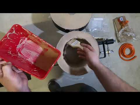 Devil Forge 10Kg Furnace Unboxing, Applying Rigidizer and Drying!