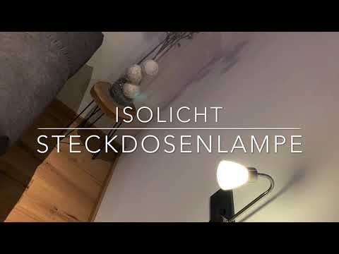 Edle dimmbare Steckdosenlampe - Nickel gebürstet - 3 Watt - 200 Lumen | #led