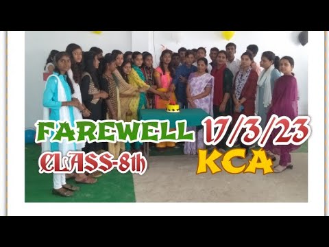 Farewell class 8th KCA ,Motivating Speech of Manager sir,