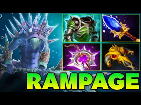Rampage + 24 Kills Slardar !! Slardar Dota 2 Safe Lane Pro Gameplay Build Carry Guide 7.40