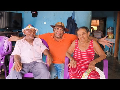 REPÓRTER MATUTO E SEU PEDRO JACÓ VISITANDO DONA MARIA PEDRO E FAMÍLIA. BATE PAPO SERTÃO MAMOEIRO.