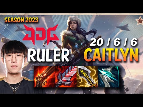 JDG Ruler CAITLYN vs DRAVEN ADC - KR Ranked