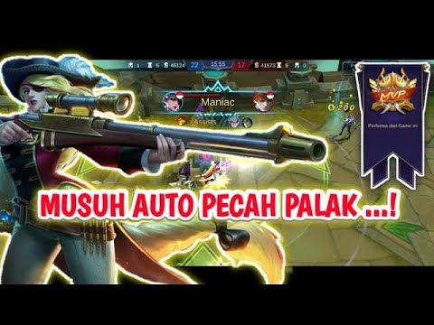 Lesley build tersakit terbaru perfect savage on Enemy Base!!  -top global lesley by Cil gaming MLBB
