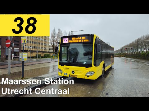 U-OV lijn 38: Maarssen Station - Utrecht CS Jaarbeurszijde | Qbuzz Utrecht | Qbuzz 4028 | 2024