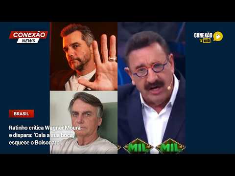 Vídeo: Ratinho critica Wagner Moura e dispara: ‘Cala a sua boca, esquece o Bolsonaro‘.
