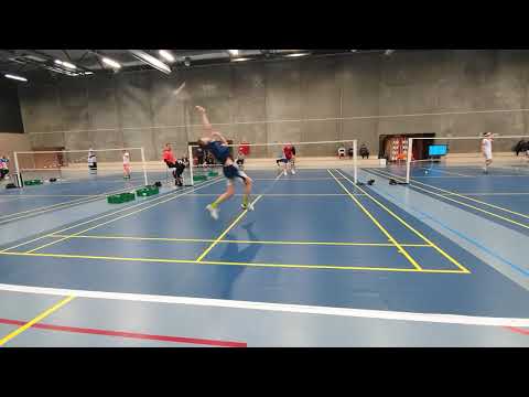 Andreas single U17 badminton