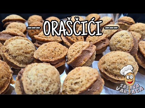 ORAŠČIĆI - sitni božićni kolači | Tope se u ustima!
