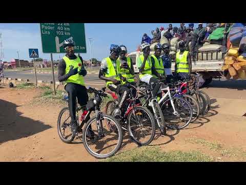 Cycling Tour,Kitgum to Pader,after 18km we are now in Acholibur