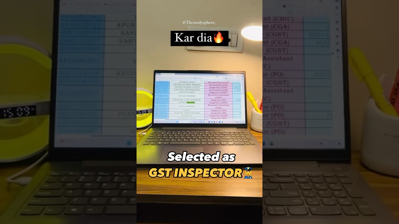 Sabko sahi lagta tha🔥👮‍♂️ | SSC CGL Result 2023 | Gst Inspector #ssccgl @parmarssc