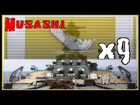 9 Kills in Musashi || World of Warships