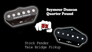 Video thumbnail for Seymour Duncan Quarter Pound Tele Bridge Comparison by jeffhermans