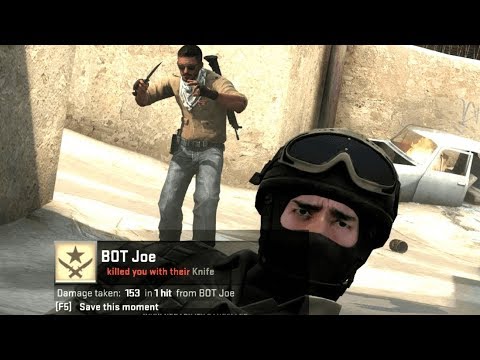 CSGO - Best of BOTs ( Insane MLG Plays, Trickshots, Funny Moments)