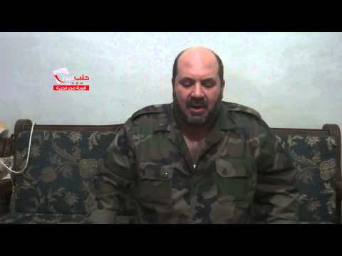 كلمة قائد ألوية فجر الحرية يشرح الوضع العسكري على الجبهة العسكرية ضد تنظيم الدولة في ريف حلب الشمالي