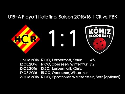 U18-A Playoff Halbfinal Saison 2015/16 Spiel 2 HCR vs. FBK