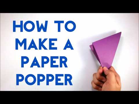 How To Make A Paper Popper / Banger / Flapper - Easy Paper Banger Tutorial for Beginners - DIY