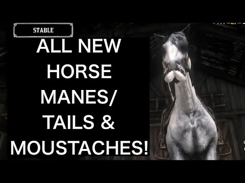ALL NEW MANE, TAIL AND MOUSTACHE STYLES FOR HORSES IN OUTLAW PASS NO 5 IN RED DEAD ONLINE!