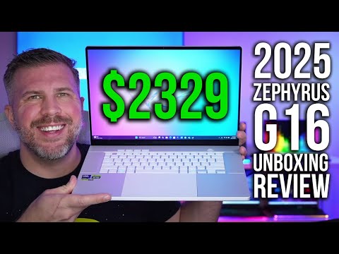 2025 Zephyrus G16 Unboxing Review! RTX 5070 TI 20+ Benchmarks and Tests! Enjoy!