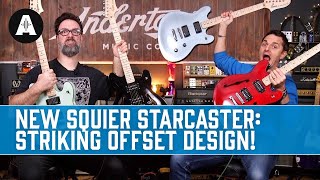 Video thumbnail for New Squier Starcaster Guitars - Striking Colours, Offset design & Active Pickups! by Andertons Music Co
