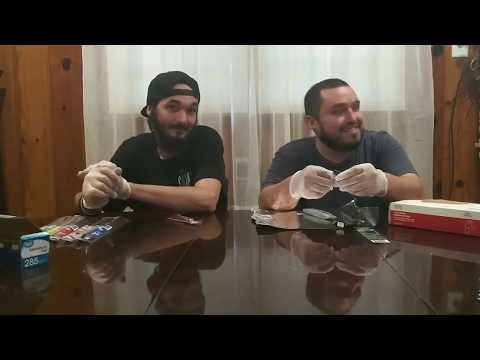 Neil and I sample the Worlds Hottest Chocolate Bar