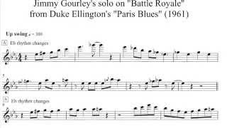 Jimmy Gourley's solo on "Battle Royale" from "Paris Blues" (1961)