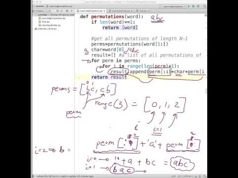 148 Recursion And Implementing Permutation With Python