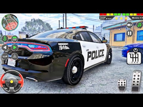 Police Officer Job Simulator  -  Sheriff Of The Town Drives A Car - Android Gameplay