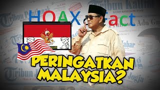 Hoax or Fact: Prabowo Beri Peringatan Keras kepada Malaysia Terkait Penghinaan Lagu Indonesia Raya?