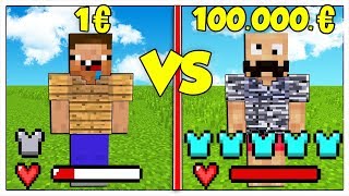 ARMATURA DA 1 EURO CONTRO ARMATURA DA 1 MILIONE! - Minecraft ITA