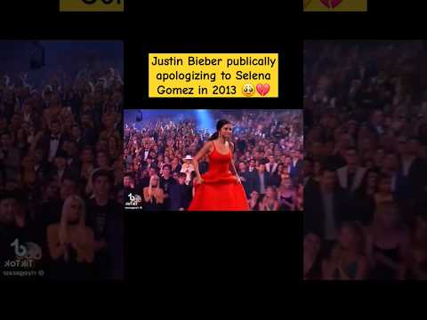 Justin Bieber apologizing to Selena Gomez 🥹💔 #justinbieber #selenagomez #shortsfeed #foryou