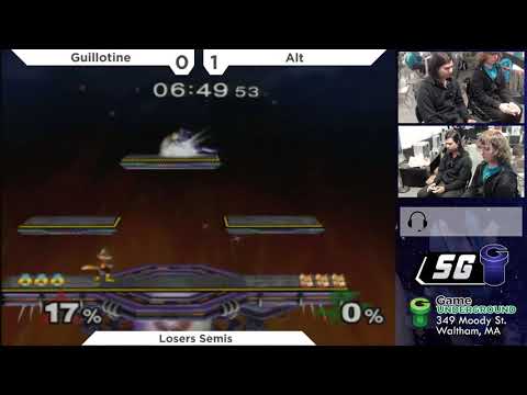 SG 22.4 SSBM - Guillotine (Sheik, Fox) vs. Alt (Red Fox) - Melee LSF
