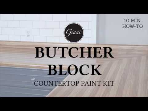 Giani DIY Butcher Block Countertop Paint Kit - 10 Min...