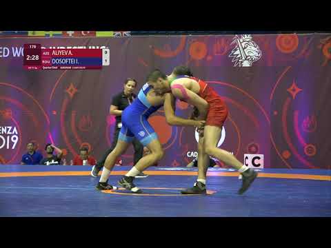1/4 GR - 71 kg: A. ALIYEV (AZE) v. I. DOSOFTEI (ROU)