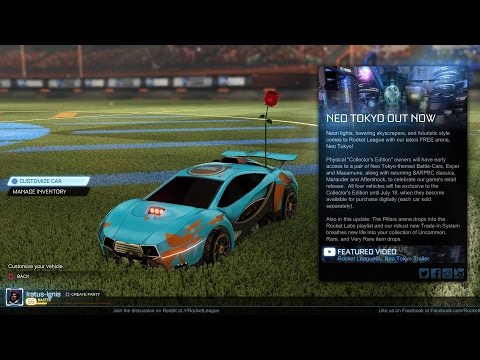 Rocket League - New Cars - Neo Tokyo's Masamune & Esper - SARPBC's Marauder & Aftershock