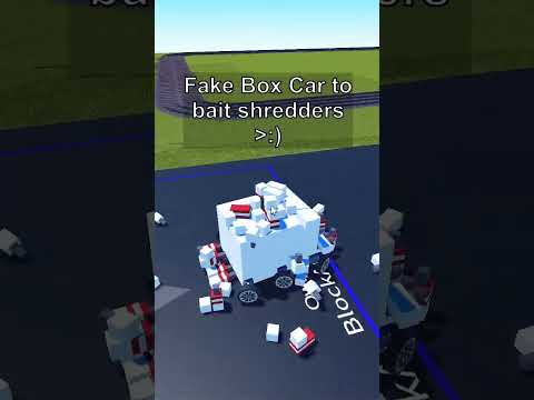 Anti-Shredder Box Car #roblox #planecrazy #shorts