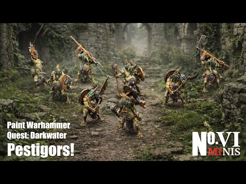 How to Quickly Paint Pestigors for Warhammer Quest: Darkwater/ Maggotkin of Nurgle (Age of Sigmar)!