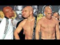 ANDERSON SILVA STARES DOWN TITO ORTIZ AT WEIGH IN ; ORTIZ MISSES WEIGHT - FULL WEIGH-IN VIDEO