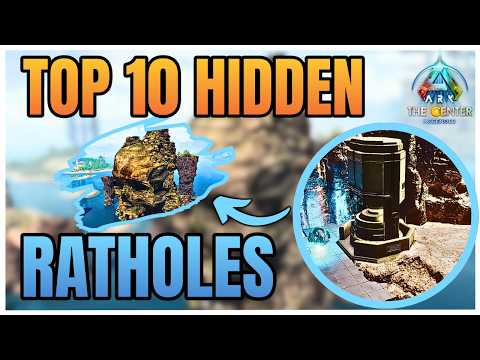 10 The Center Ratholes You MUST USE, Hidden Base Locations & RATHOLES | Ark Survival Ascended