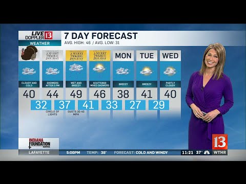 Angela's 11PM Live Doppler 13 Forecast - Nov. 27, 2019
