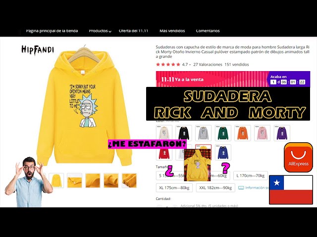 Vídeo relacionado con Rick y Morty Sudadera Hombre - Sudadera Manta con Capucha de Forro Polar, Talla Única, Oversize - Regalos para Hombre (Verde)
