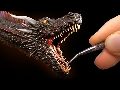 Sculpting Drogon from Game of Thrones