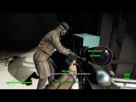 Nick Valentine Hacking a Master Terminal - Fallout 4