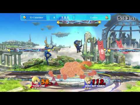 SOS3 Losers Semis - V3|El Conusmer (Toon Link/Bowser) vs Luhtie (Zero Suit Samus)