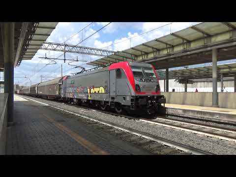 LO SPETTACOLARE MERCI DI LEGNAME DALL' AUSTRIA A MADDALONI MARCIANISE, in transito a Roma Tiburtina!